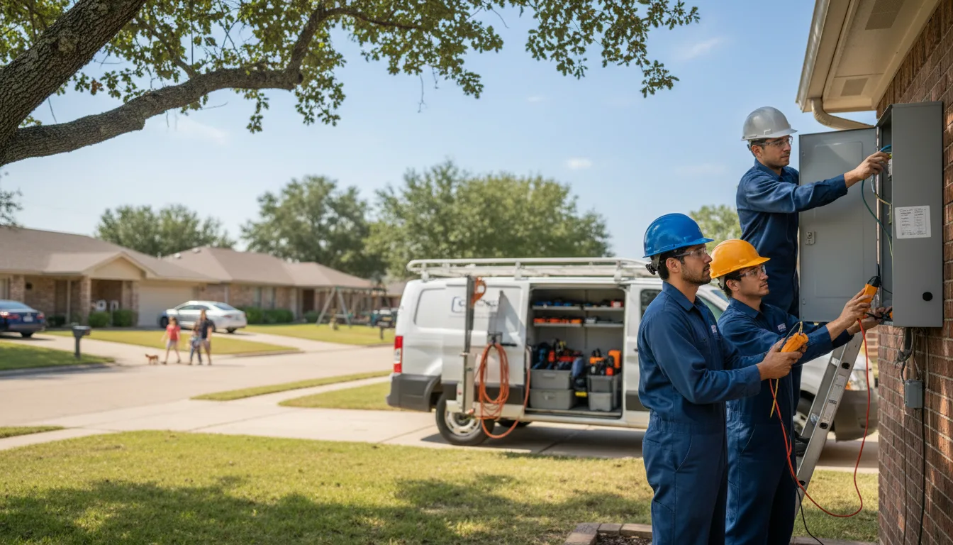 Certified electrician providing emergency electrical services in Lamoni, IA